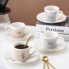 Porzellan-Teetassen-Set mit reflektierender Projektion Reflective Projection Porcelain Tea Cup & Saucer Set - Mesmerizing Designs - 1