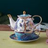 Klassisches Tea-for-One-Set aus Bone China mit botanischem Motiv und glänzendem Finish Classical Botanical Bone China Tea for One Set - Glossy Finish - 6