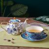Klassisches Tea-for-One-Set aus Bone China mit botanischem Motiv und glänzendem Finish Classical Botanical Bone China Tea for One Set - Glossy Finish - 3