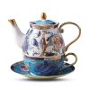 Klassisches Tea-for-One-Set aus Bone China mit botanischem Motiv und glänzendem Finish Classical Botanical Bone China Tea for One Set - Glossy Finish - 1
