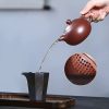 Handgefertigtes Yixing-Zisha-Teeset mit Wolkenmotiv Cloud Motif Handcrafted Yixing Purple Clay Tea Set - 9