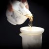 Chinesisches Gaiwan-Teeservice mit Kranich-Motiv für Gongfu Cha Crane Chinese Gaiwan Tea Set for Gongfu Cha - Authentic Ceramic Tea Ceremony - 3