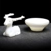 Chinesisches Gaiwan-Teeservice mit Kranich-Motiv für Gongfu Cha Crane Chinese Gaiwan Tea Set for Gongfu Cha - Authentic Ceramic Tea Ceremony - 6