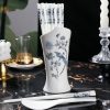 INGRI Blue & White Porcelain Bone China Chopsticks Set with Holder - 1