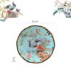 Blue Phoenix Bone China Dinnerware Set - Hand-Painted Gold Rims - 18
