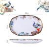 Blue Phoenix Bone China Dinnerware Set - Hand-Painted Gold Rims - 11