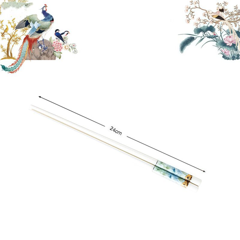 Blue Phoenix Bone China Dinnerware Set - Hand-Painted Gold Rims - 20