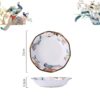 Blue Phoenix Bone China Dinnerware Set - Hand-Painted Gold Rims - 17