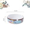 Blue Phoenix Bone China Dinnerware Set - Hand-Painted Gold Rims - 23