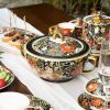 Handbemaltes Fine Bone China Geschirr-Set „Jungle Party“ mit Goldakzenten INGRI Jungle Party Bone China Dinnerware Set | Hand-Painted - 10