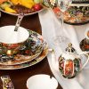 Handbemaltes Fine Bone China Geschirr-Set „Jungle Party“ mit Goldakzenten INGRI Jungle Party Bone China Dinnerware Set | Hand-Painted - 9