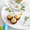 3-stufige Etagere aus Bone China mit handbemaltem Kamelien-Dekor Hand-Painted Camellia Bone China 3-Tier Cake Stand - 4