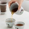 Keramik-Gaiwan-Teeset mit süßem Katzenmotiv und Reisetasche Cute Cat Pattern Ceramic Gaiwan Tea Set with Travel Bag - Perfect Gift - 6