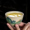 Mountain-range Chinese Gongfu Tea Set Porcelain | Elegant Tea Ceremony Collection - 8