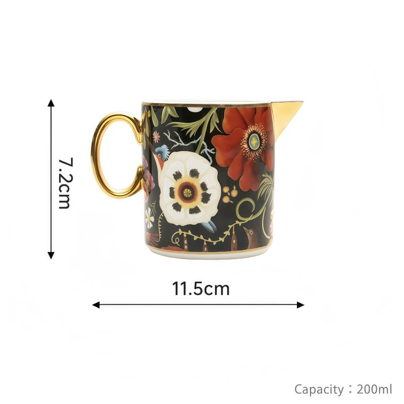 Handgefertigtes & handbemaltes Bone-China-Teeservice „Jungle Party“ INGRI Jungle Party Bone China Tea Set - Luxury Rainforest Collection - 7
