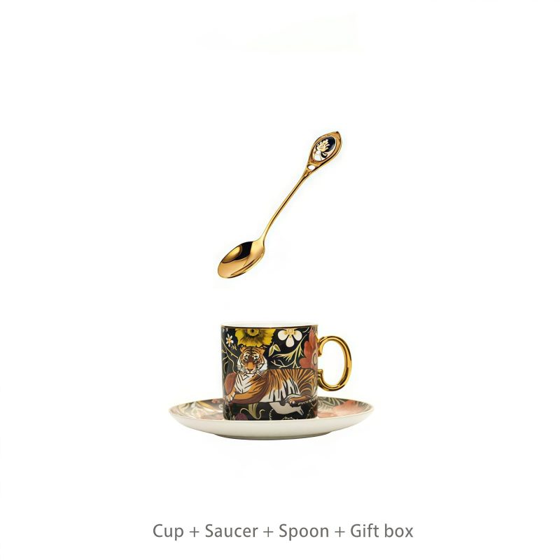 Handgefertigtes & handbemaltes Bone-China-Teeservice „Jungle Party“ INGRI Jungle Party Bone China Tea Set - Luxury Rainforest Collection - 5