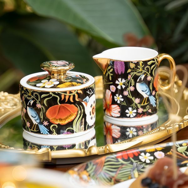 INGRI Jungle Party Bone China Tea Set - Luxury Rainforest Collection - 1