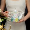 Milan Garden Teeservice aus Bone China – Englisches Teekannen-Set mit blau-rosa Chrysanthemen Milan Garden Bone China Teapot Set - English Style Chrysanthemum - 2