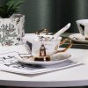 Teetasse und Unterteller Set aus Bone China im maritimen Design Ocean-Dreams Bone China Tea Cup & Saucer Set - Ocean-Inspired Design - 4