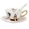 Teetasse und Unterteller Set aus Bone China im maritimen Design Ocean-Dreams Bone China Tea Cup & Saucer Set - Ocean-Inspired Design - 6
