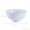 Handgefertigtes Bone-China-Geschirrset in Reinweiß mit Goldrand Pure White Handcrafted Bone China Dinnerware Set with Gold Edge - 16