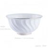 Handgefertigtes Bone-China-Geschirrset in Reinweiß mit Goldrand Pure White Handcrafted Bone China Dinnerware Set with Gold Edge - 11