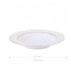 Handgefertigtes Bone-China-Geschirrset in Reinweiß mit Goldrand Pure White Handcrafted Bone China Dinnerware Set with Gold Edge - 19