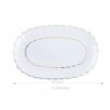 Handgefertigtes Bone-China-Geschirrset in Reinweiß mit Goldrand Pure White Handcrafted Bone China Dinnerware Set with Gold Edge - 5