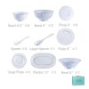 Handgefertigtes Bone-China-Geschirrset in Reinweiß mit Goldrand Pure White Handcrafted Bone China Dinnerware Set with Gold Edge - 8