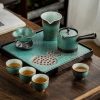 Japanisches Gongfu-Teeset „Grüner Lotus“ mit Teetablett Green Lotus Japanese Gongfu Tea Set with Tray | Authentic Ceremony - 2