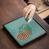 Japanisches Gongfu-Teeset „Grüner Lotus“ mit Teetablett Green Lotus Japanese Gongfu Tea Set with Tray | Authentic Ceremony - 6