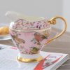 Teeservice „Pink Bird“ aus feinem Bone China mit Goldakzenten Pink Bird Bone China Tea Set with Gold Accents | Elegant English Teapot Set - 3