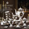 Muse Handgefertigtes Teeservice aus Bone China Muse Handcrafted Bone China Tea Set - Luxury & Nano-Silver Self-Cleaning - 4