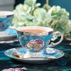 Feicui Bone China Teeservice mit Stövchen und Blumenmuster Feicui Chinese Floral Bone China Tea Set with Warmer - 4