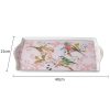 Tee-Tablett aus Bone China mit „Pink Bird Floral“-Motiv Pink Bird Floral Bone China Tea Tray - Elegant Serving - 4