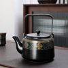 Klassisches chinesisches Keramik-Teeservice mit Teetablett Classic Chinese Ceramic Tea Set with Tray - Traditional Teapot & Cups - 1