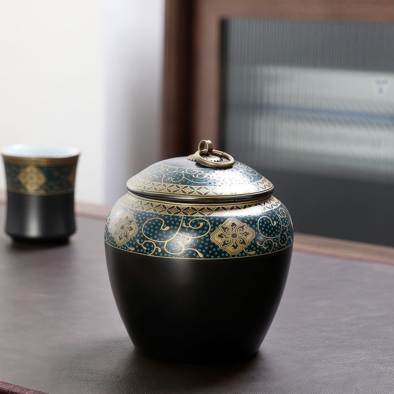 Klassisches chinesisches Keramik-Teeservice mit Teetablett Classic Chinese Ceramic Tea Set with Tray - Traditional Teapot & Cups - 3