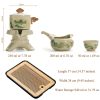 Mountain-Range Cloud Porcelain Kung Fu Tea Set with Rotating Teapot - 7