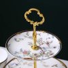 3-stöckige Etagere aus Bone China im Phoenix-Design Phoenix Design 3-Tier Bone China Cake Stand | Elegant Serving Tray - 2