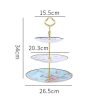 3-stöckige Etagere aus Bone China im Phoenix-Design Phoenix Design 3-Tier Bone China Cake Stand | Elegant Serving Tray - 5
