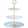 3-stöckige Etagere aus Bone China im Phoenix-Design Phoenix Design 3-Tier Bone China Cake Stand | Elegant Serving Tray - 6