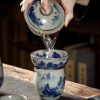 Jingdezhen Chinese Gongfu Tea Set - Blue & White Porcelain - 4