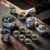 Jingdezhen Chinese Gongfu Tea Set - Blue & White Porcelain - 7
