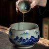 Jingdezhen Chinese Gongfu Tea Set - Blue & White Porcelain - 6
