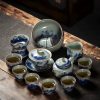 Jingdezhen Chinese Gongfu Tea Set - Blue & White Porcelain - 2