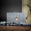 Jingdezhen Chinese Gongfu Tea Set - Blue & White Porcelain - 9