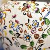 Sechseckige Keramik-Teedose mit floralem Muster Floral Hexagonal Ceramic Tea Caddy: Storage Canister - 4