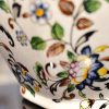 Sechseckige Keramik-Teedose mit floralem Muster Floral Hexagonal Ceramic Tea Caddy: Storage Canister - 5