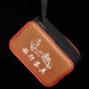 Yixing-Reisetee-Set mit Vogel-Blumen-Motiv für eine Person Bird Flower Yixing Purple Clay Travel Tea Set for One with Tray - 6
