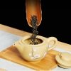 Yixing-Reisetee-Set mit Vogel-Blumen-Motiv für eine Person Bird Flower Yixing Purple Clay Travel Tea Set for One with Tray - 3